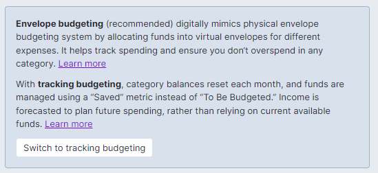 Image of budgeting methods setting